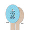 Keep Calm & Do Yoga Wooden Food Pick - Oval - Single Sided - Front & Back