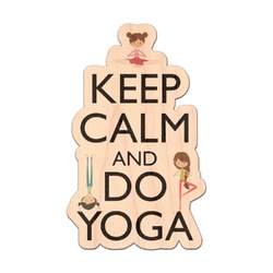 Keep Calm & Do Yoga Genuine Maple or Cherry Wood Sticker