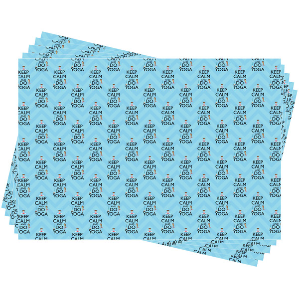 Keep Calm & Do Yoga Wrapping Paper - 5 Sheets Approval