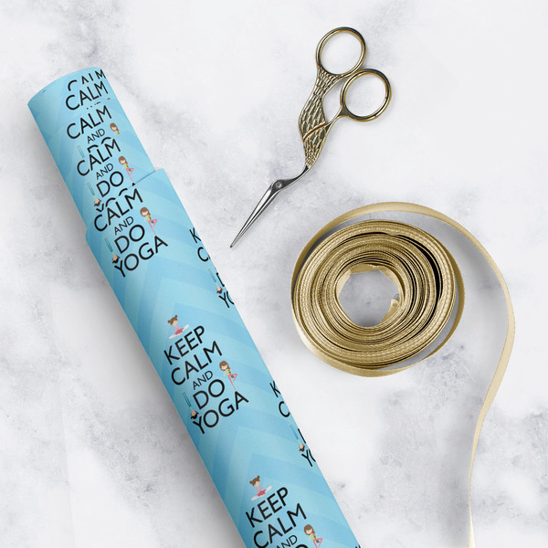 Keep Calm & Do Yoga Wrapping Paper Rolls - Lifestyle 1