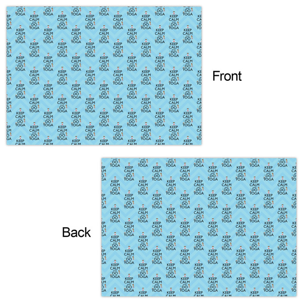 Keep Calm & Do Yoga Wrapping Paper Sheet - Double Sided - Front & Back
