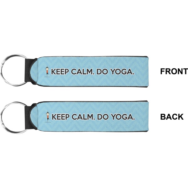 Keep Calm & Do Yoga Wristlet (Front + Back)