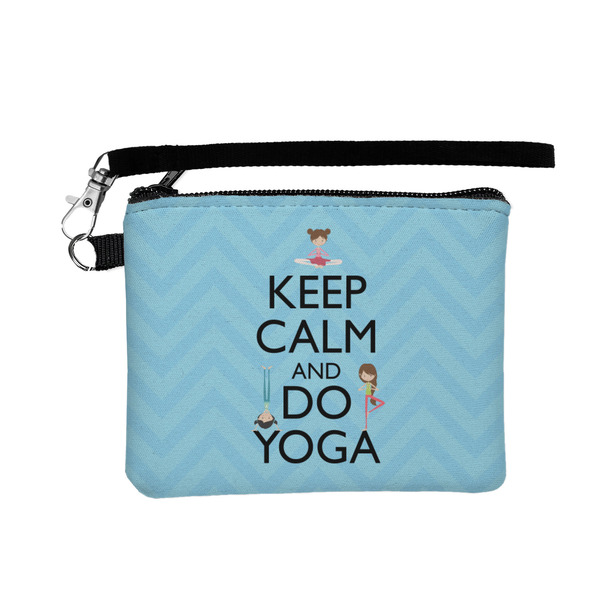 Custom Keep Calm & Do Yoga Wristlet ID Case