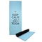 Keep Calm & Do Yoga Yoga Mat with Black Rubber Back Full Print View