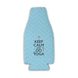 Keep Calm & Do Yoga Zipper Bottle Cooler