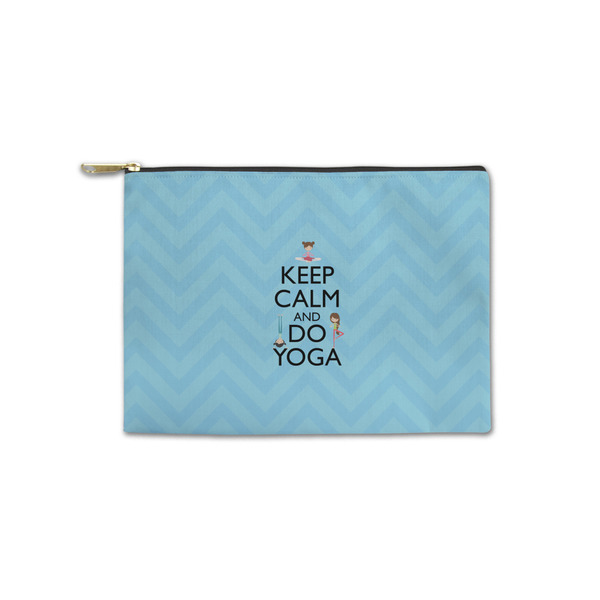 Custom Keep Calm & Do Yoga Zipper Pouch - Small - 8.5"x6"