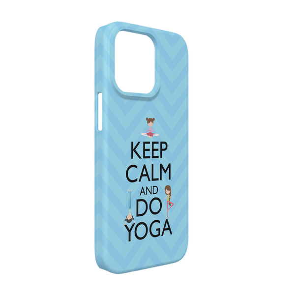 Custom Keep Calm & Do Yoga iPhone Case - Plastic - iPhone 13 Pro