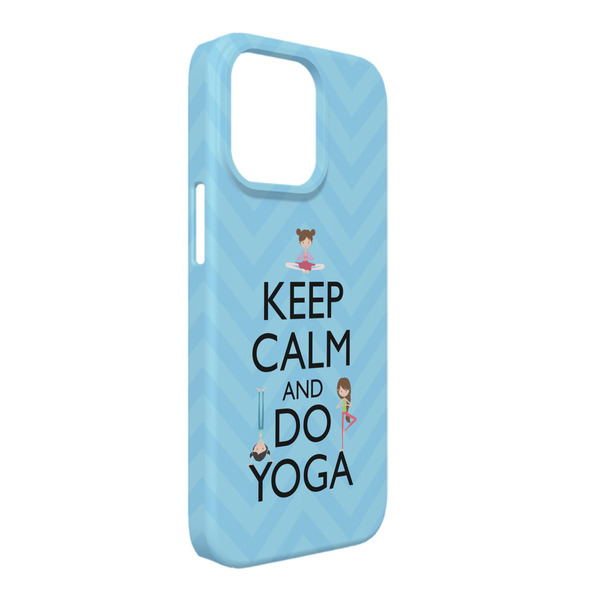 Custom Keep Calm & Do Yoga iPhone Case - Plastic - iPhone 13 Pro Max