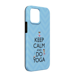 Keep Calm & Do Yoga iPhone Case - Rubber Lined - iPhone 13 Pro