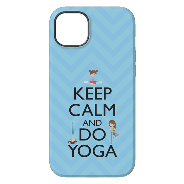 Keep Calm & Do Yoga iPhone 14 Pro Max Tough Case - Back