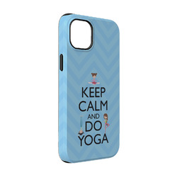 Keep Calm & Do Yoga iPhone Case - Rubber Lined - iPhone 14 Pro