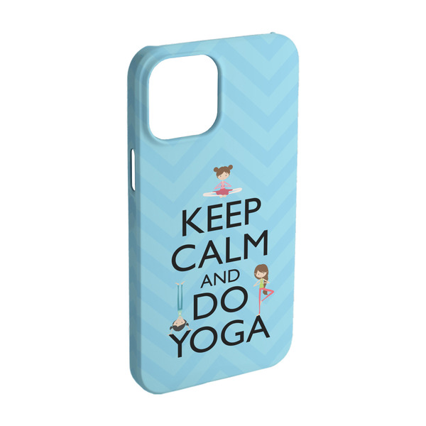 Custom Keep Calm & Do Yoga iPhone Case - Plastic - iPhone 15
