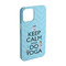 Keep Calm & Do Yoga iPhone 15 Case - Angle