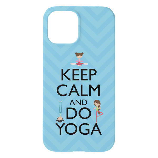 Keep Calm & Do Yoga iPhone 15 Plus Case - Back