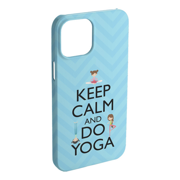 Custom Keep Calm & Do Yoga iPhone Case - Plastic - iPhone 15 Pro Max