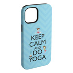 Keep Calm & Do Yoga iPhone Case - Rubber Lined