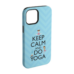 Keep Calm & Do Yoga iPhone Case - Rubber Lined - iPhone 15 Pro