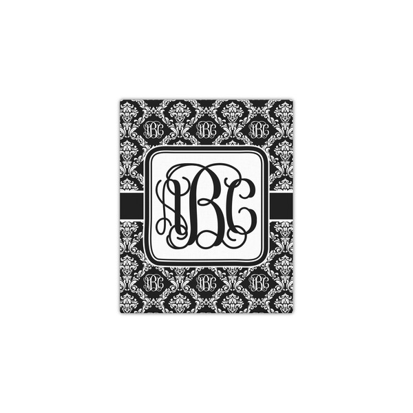 Monogrammed Damask 11x14 - Canvas Print - Front View