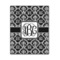 Monogrammed Damask Wood Print - 11x14