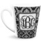 Monogrammed Damask 12 Oz Latte Mug - Front Full