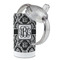Monogrammed Damask 12 oz Stainless Steel Sippy Cups - Top Off