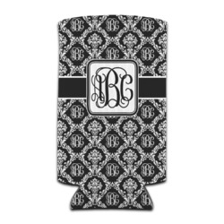 Monogrammed Damask Can Cooler (tall 12 oz)