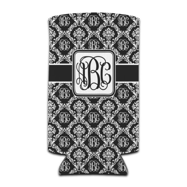 Custom Monogrammed Damask Can Cooler (tall 12 oz)