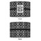 Monogrammed Damask 16" Drum Lampshade - APPROVAL (Fabric)