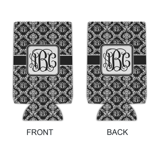 Monogrammed Damask 16oz Can Sleeve - APPROVAL