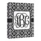 Monogrammed Damask 16x20 - Canvas Print - Angled View