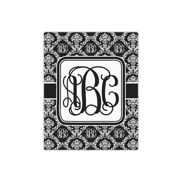 Monogrammed Damask 16x20 - Canvas Print - Front View