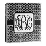Monogrammed Damask 3-Ring Binder - 1 inch (Personalized)
