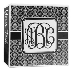 Monogrammed Damask 3-Ring Binder - 2 inch (Personalized)