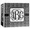 Monogrammed Damask 3-Ring Binder - 3 inch (Personalized)