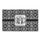 Monogrammed Damask 3' x 5' Patio Rug