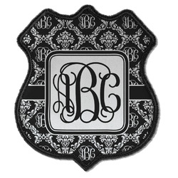 Monogrammed Damask Iron On Shield Patch C
