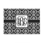Monogrammed Damask 4' x 6' Patio Rug