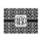 Monogrammed Damask 5' x 7' Patio Rug