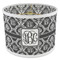 Monogrammed Damask 8" Drum Lampshade - ANGLE Poly-Film