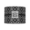 Monogrammed Damask 8" Drum Lampshade - FRONT (Fabric)
