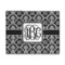 Monogrammed Damask 8'x10' Patio Rug - Front/Main