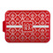 Monogrammed Damask Aluminum Baking Pan with Red Lid