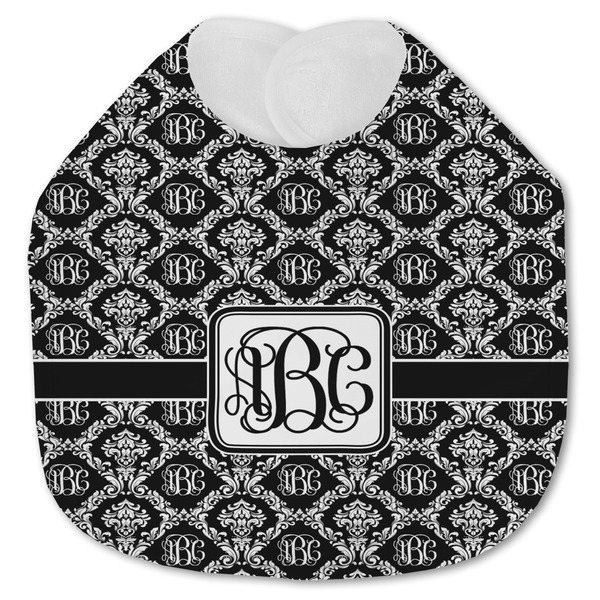 Monogrammed Damask Baby Bib - AFT closed