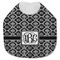Monogrammed Damask Jersey Knit Baby Bib