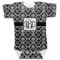 Monogrammed Damask Baby Bodysuit (Personalized)