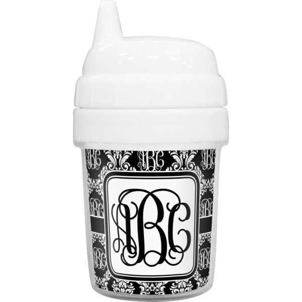 Custom Monogrammed Damask Baby Sippy Cup (Personalized)