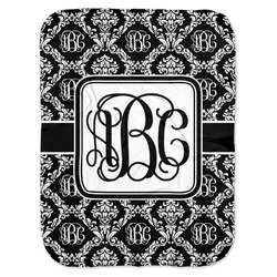 Monogrammed Damask Baby Swaddling Blanket (Personalized)