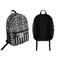 Monogrammed Damask Backpack front and back - Apvl