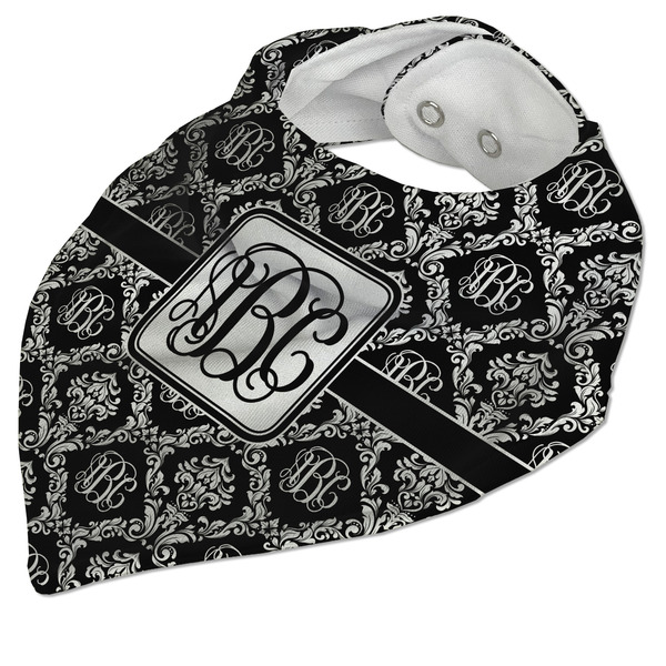 Monogrammed Damask Bandana Closed