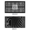 Monogrammed Damask Bar Mat - Small - APPROVAL
